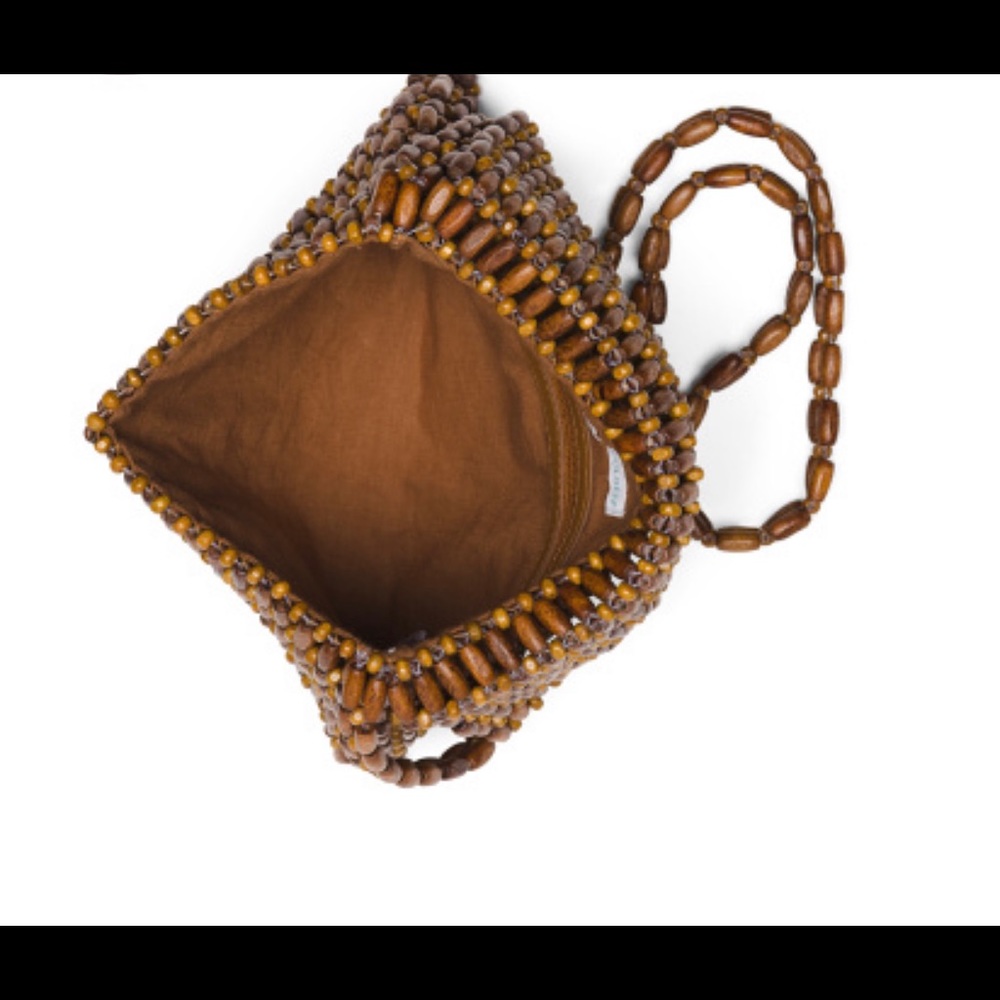 Beaded Brown Crossbody - Picture 3 of 4